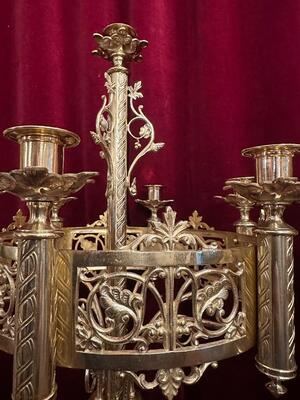 Pair Romanesque - Style Candle Holders