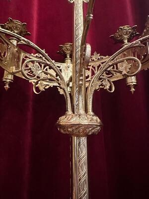 Pair Romanesque - Style Candle Holders