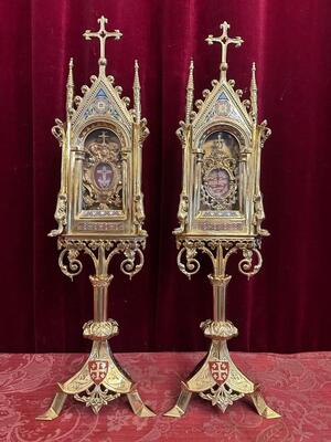 Pair Romanesque - Style Reliquaries